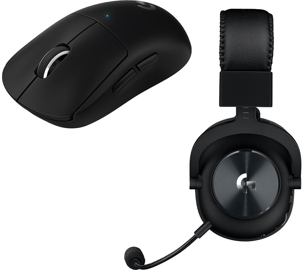LOGITECH Superlight X LightSpeed PRO X Wireless Gaming Mouse & PRO X Wireless Gaming Headset Bundle