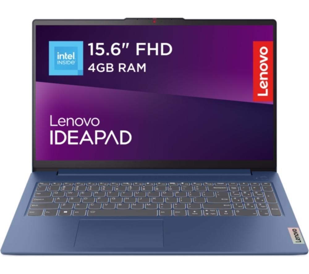 LENOVO IdeaPad Slim 3 15.6inch Laptop - Intel®N100, 128 GB UFS, Blue