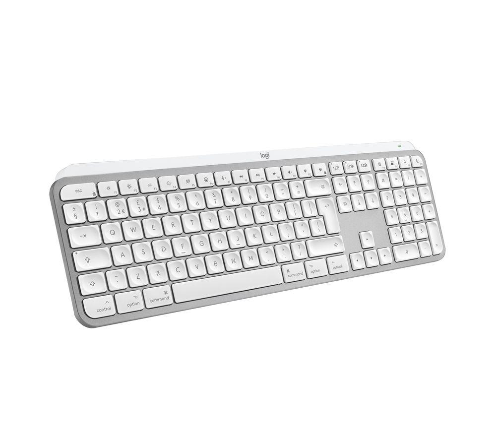LOGITECH MX Keys S for Mac Wireless Keyboard - Pale Grey