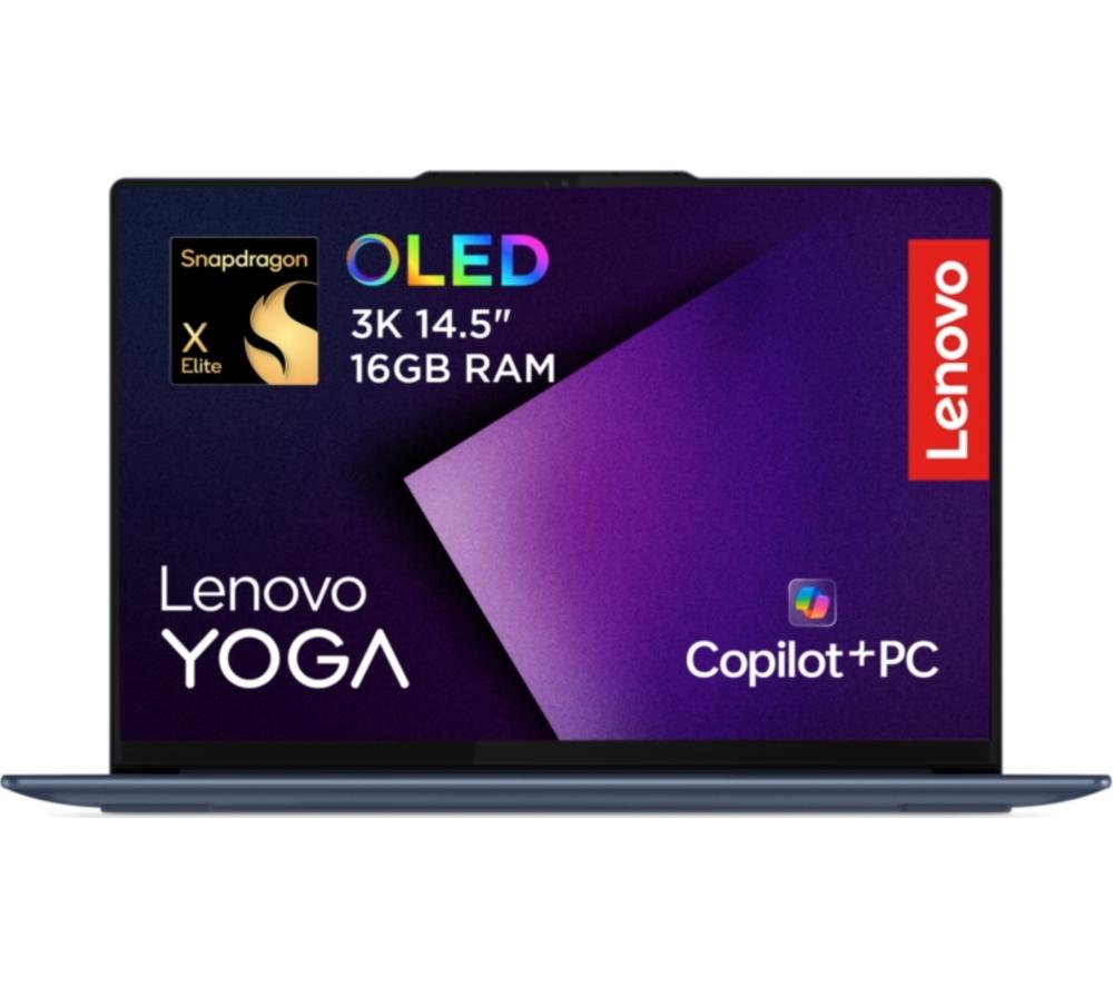 LENOVO Yoga Slim 7X 14inch Laptop, Copilot PC - Snapdragon X Elite, 1 TB SSD, Cosmic Blue
