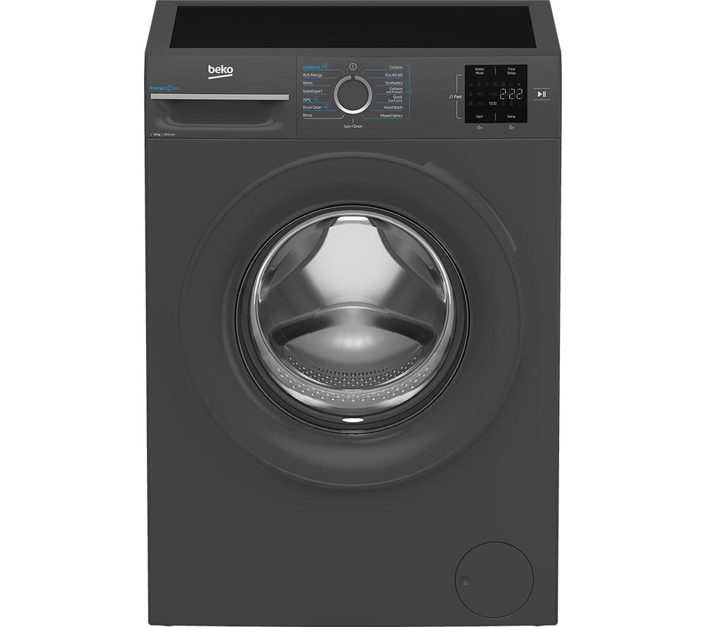BEKO EnergySpin BM3WT31041A 10kg 1400 Spin Washing Machine - Anthracite