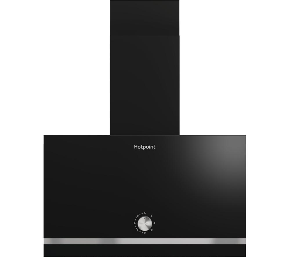HOTPOINT PHVP62FLMK Chimney Cooker Hood - Black