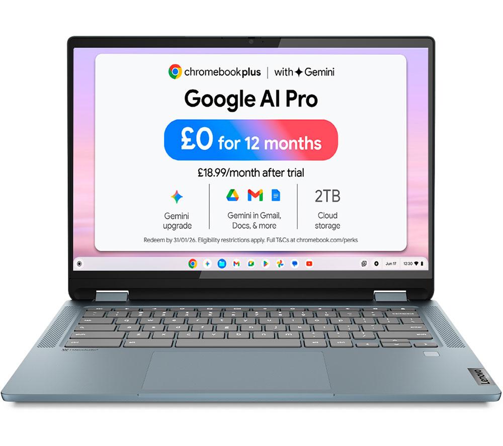 LENOVO IdeaPad Flex 5 14inch 2 in 1 Chromebook Plus - Intel®Core  i3, 256 GB SSD, Blue