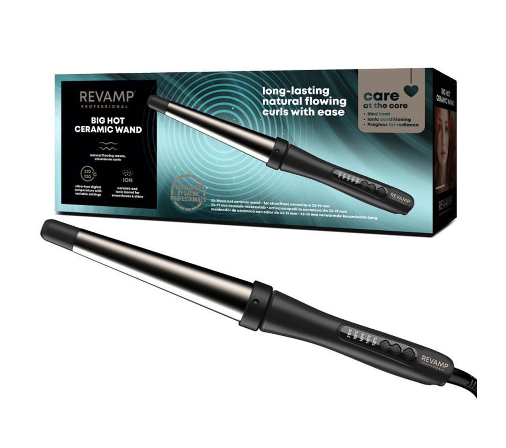 REVAMP Progloss Big Hot Ceramic Wand - Black