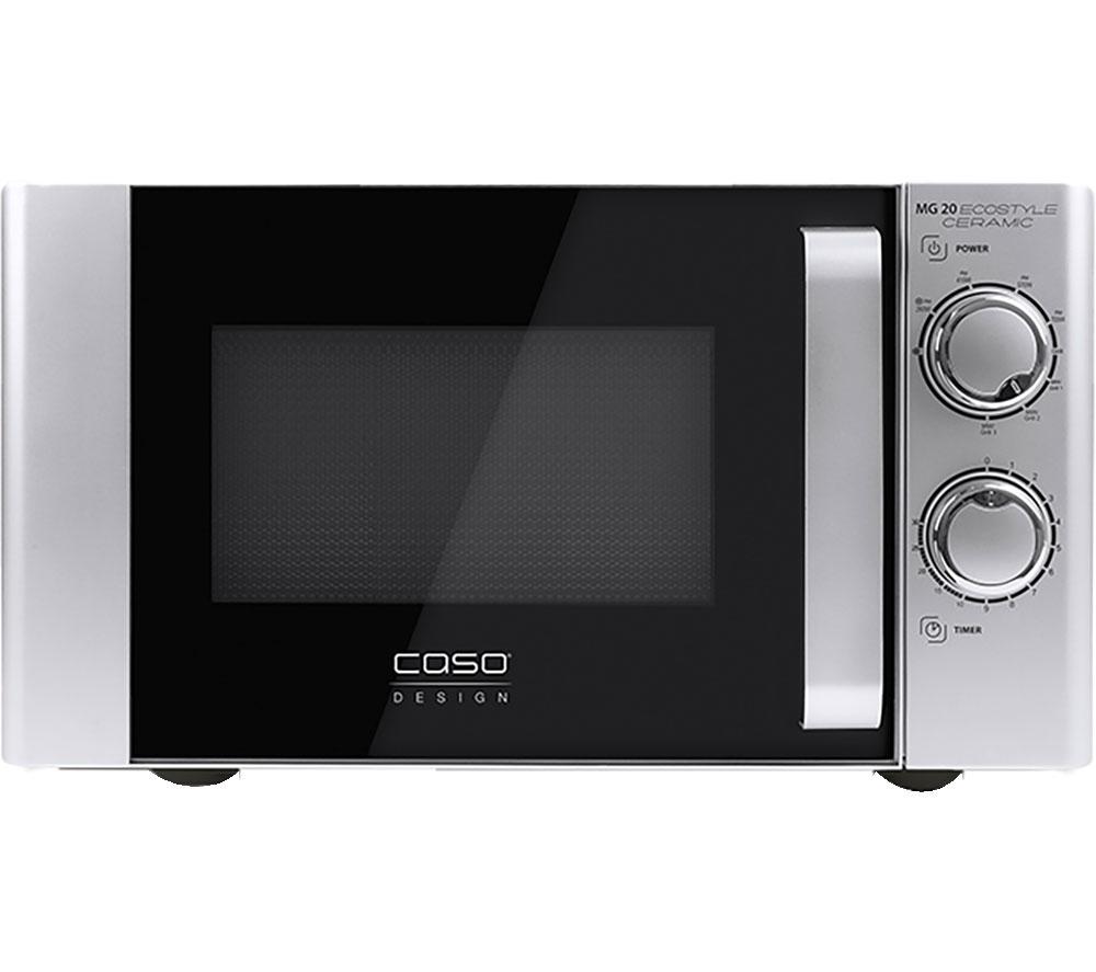 Caso Mg 20 Ecostyle Ceramic Microwave With Grill - Silver, Silver/Grey