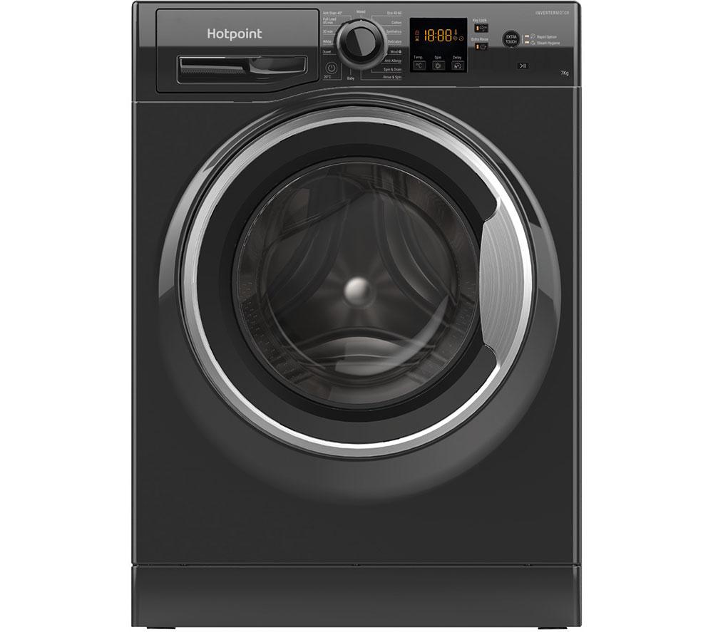 HOTPOINT Anti-Stain NSWM 7469 BS UK 7 kg 1400 Spin Washing Machine - Black