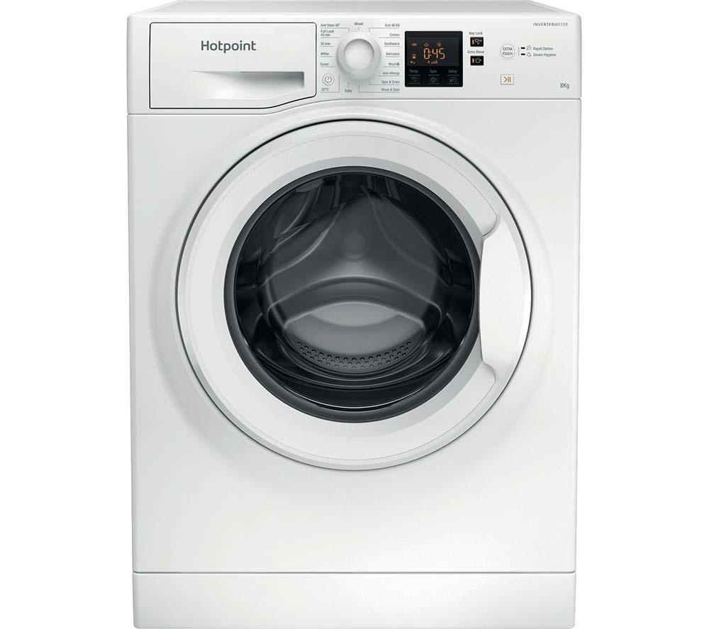HOTPOINT Anti-Stain NSWR 846 WK UK 8 kg 1400 Spin Washing Machine - White