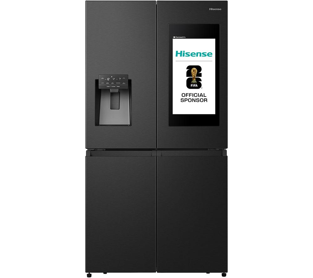 HISENSE PureFlat RQ760N4IFE Smart Fridge Freezer - Black Stainless Steel