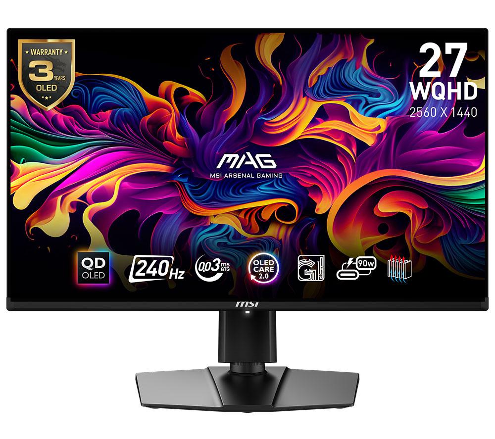 MSI MAG 271QPX QD-OLED E2 Quad HD 27  OLED Gaming Monitor - Black