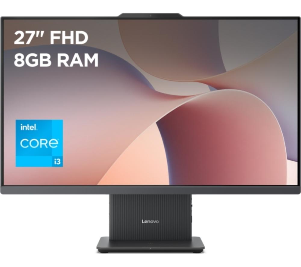 LENOVO IdeaCentre AIO 27inch All-in-One PC - Intel®Core  i3, 512 GB SSD, Grey