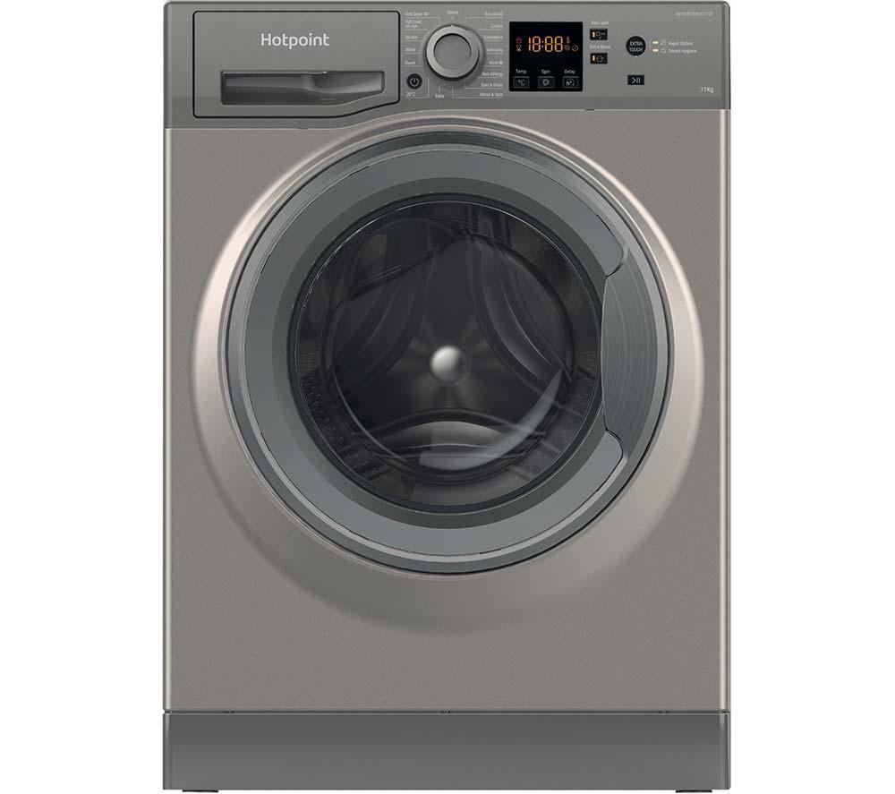 HOTPOINT Anti-Stain NSWM 1146 GG UK 11 kg 1400 Spin Washing Machine - Graphite