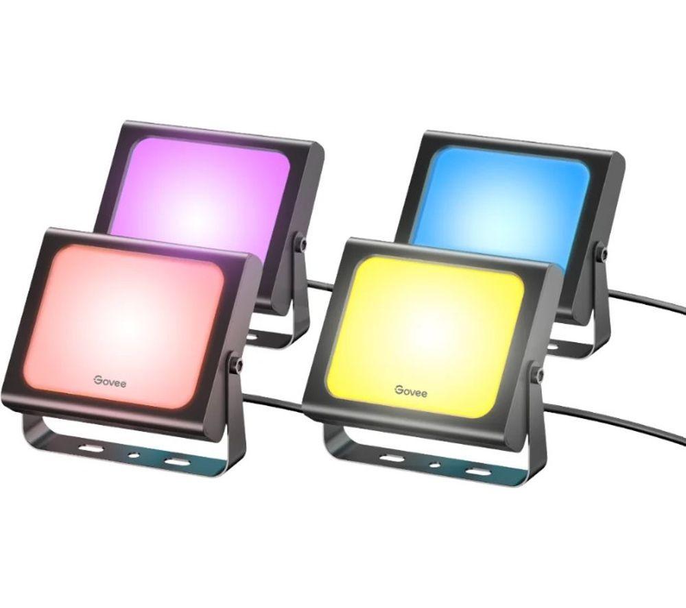GOVEE H7060 RGBICWW LED Smart Flood Light - Pack of 4