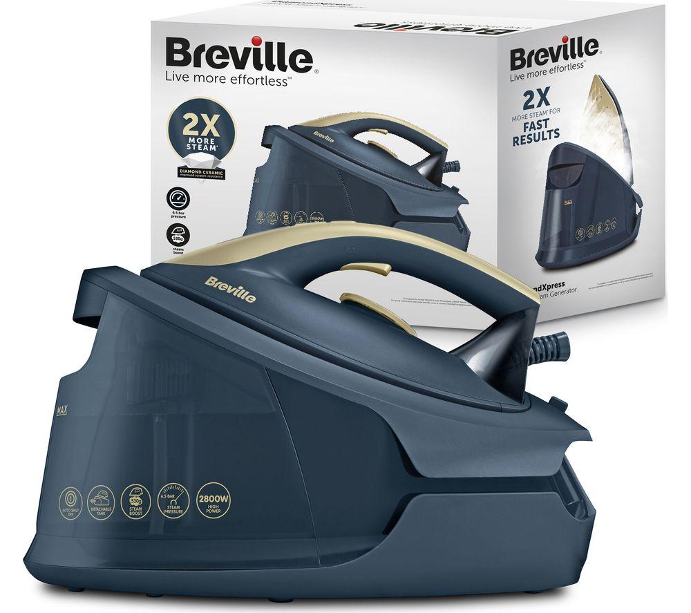 BREVILLE DiamondXpress VIN446 Steam Generator Iron - Faded Blue & Pale Gold