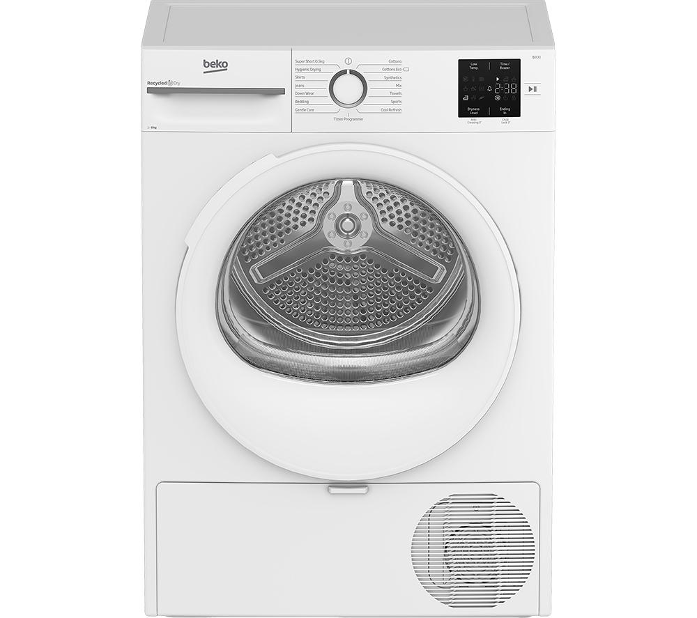 BEKO Pro BM3T3822W 8 kg Heat Pump Tumble Dryer - White