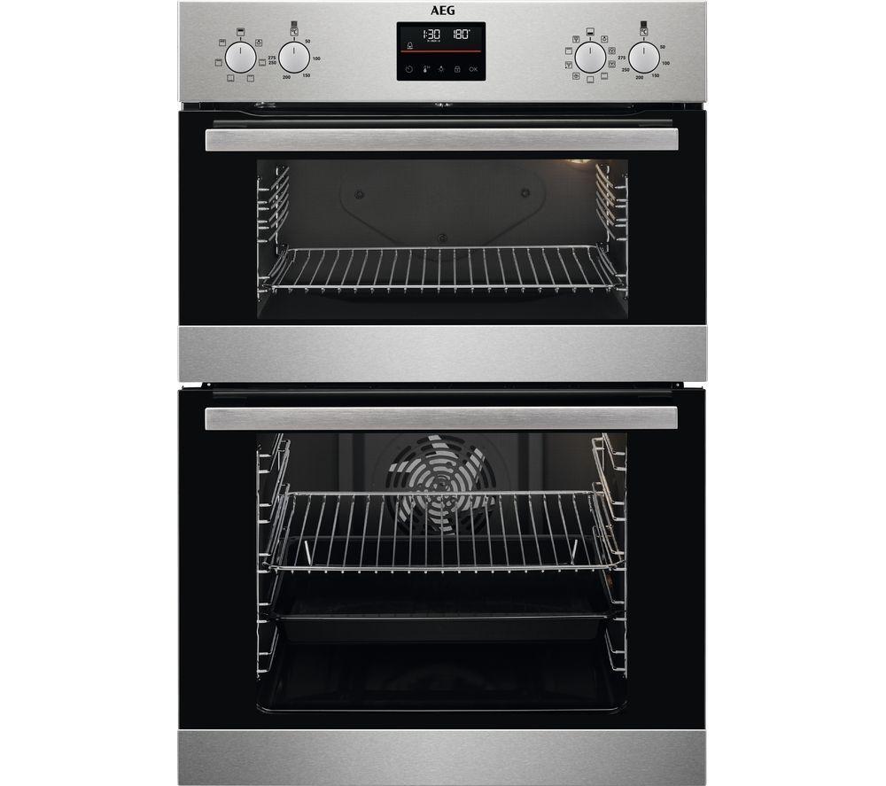 AEG SurroundCook DCB535060M Electric Double Oven - Stainless Steel