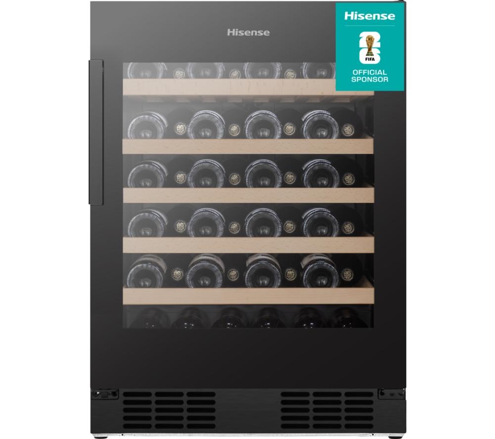 HISENSE RW3N132GSLF Wine Cooler - Black