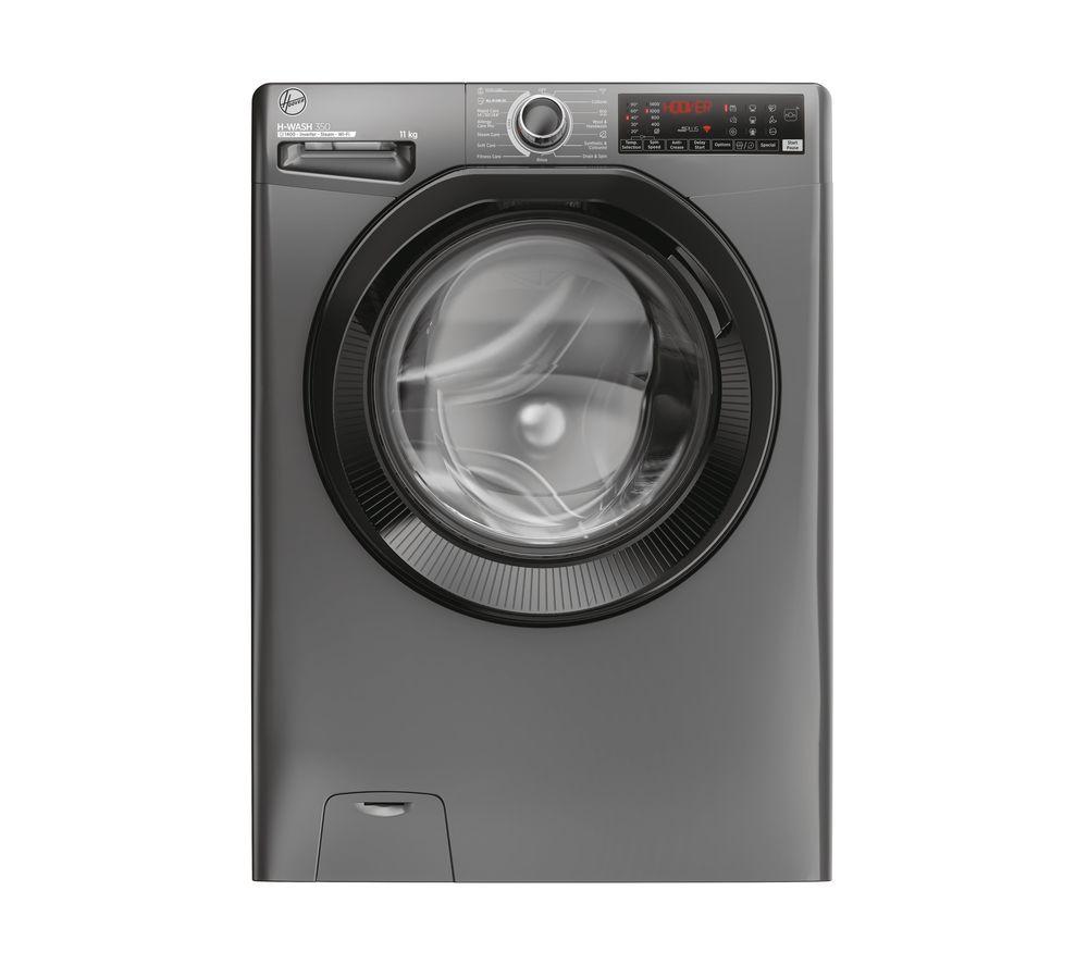 HOOVER H-Wash 350 H3WPS4116TAMBR80 WiFi-enabled 11 kg 1400 spin Washing Machine - Graphite