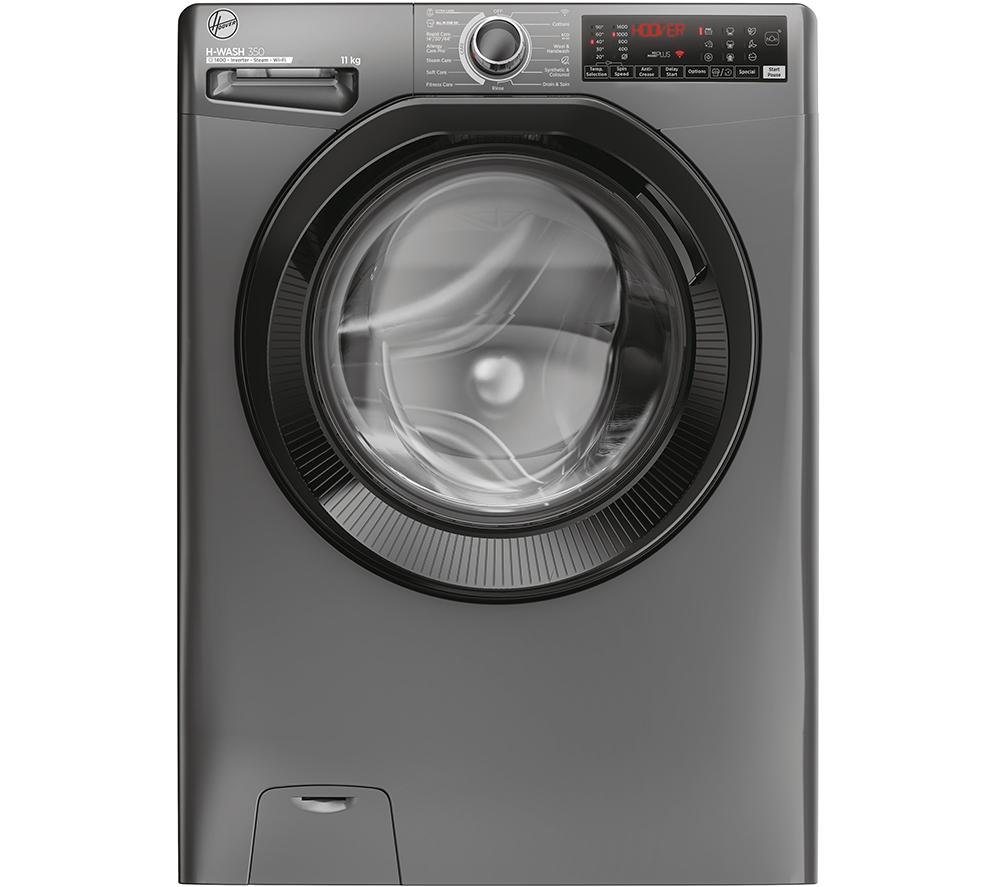 HOOVER H-Wash 350 H3WPS4126TAMBR80 WiFi-enabled 12 kg 1400rpm Washing Machine - Graphite