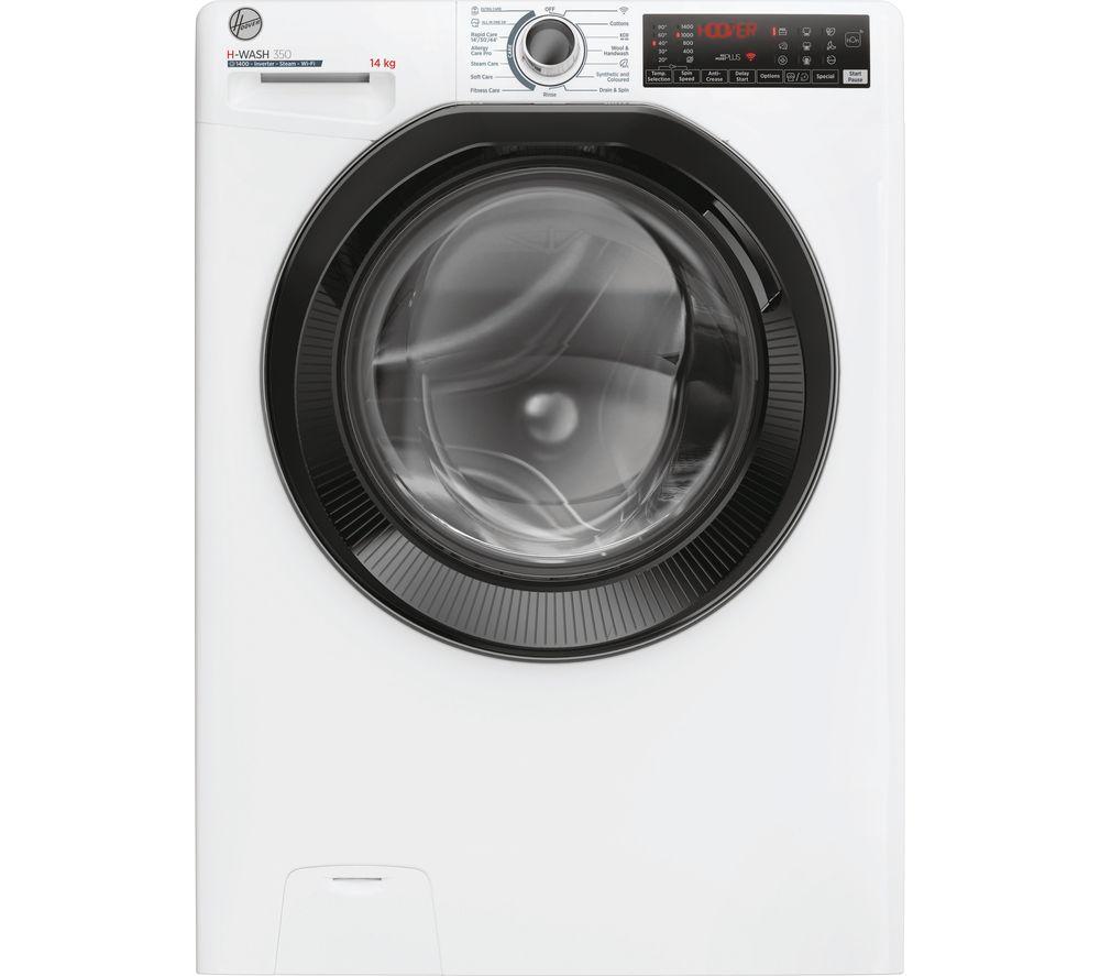 HOOVER H-Wash 350 H3WPS4146TAMB-80 WiFi-enabled 14 kg 1400 Spin Washing Machine - White