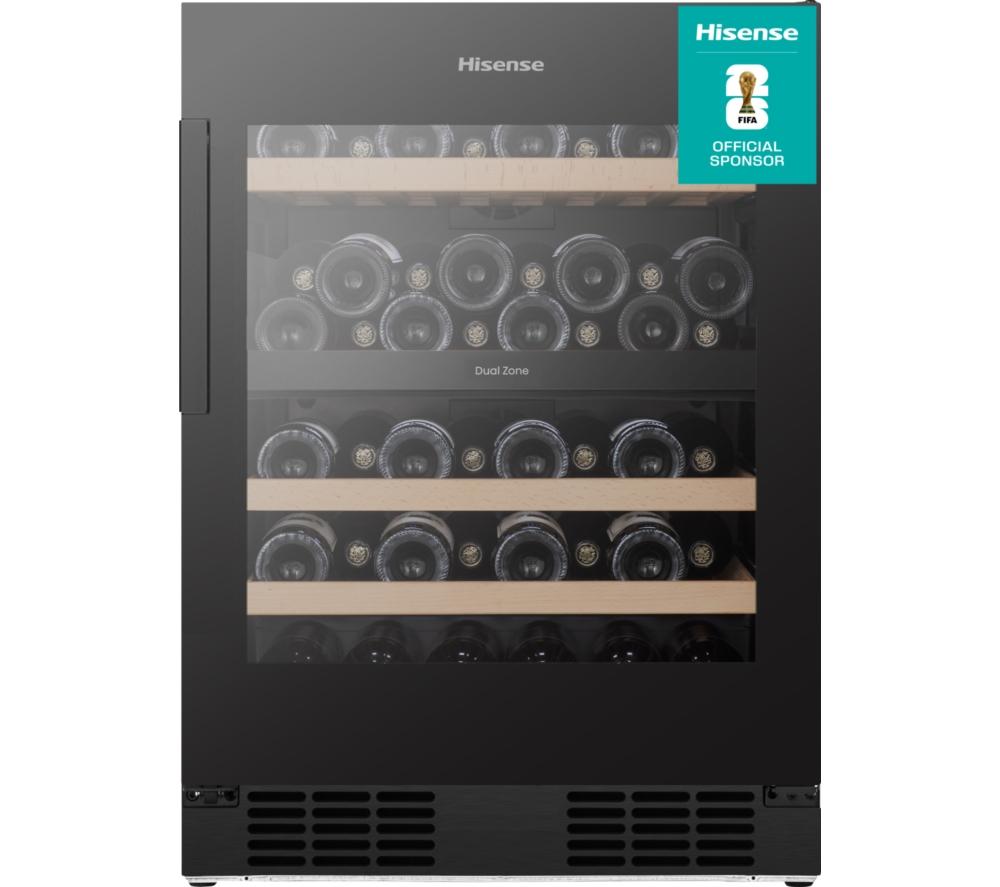 HISENSE RW3N122GSLF Wine Cooler - Black