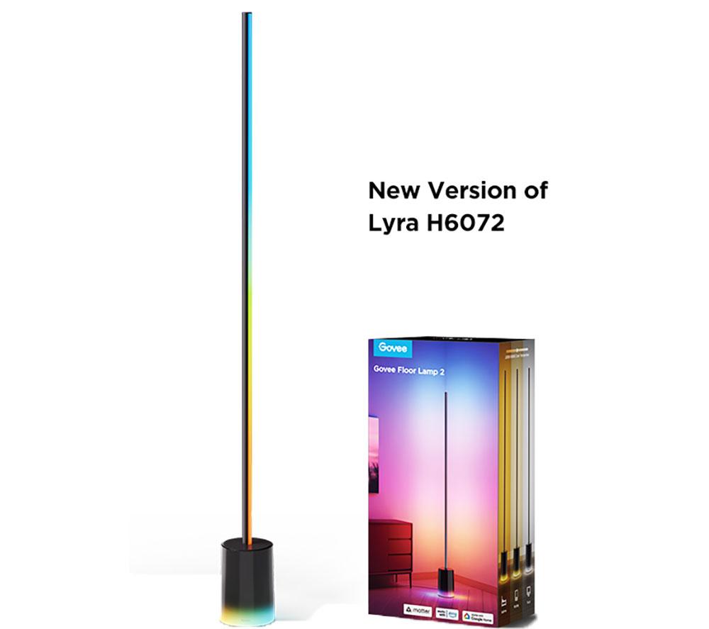 GOVEE RGBICWW Smart Cylinder Floor Lamp - Black