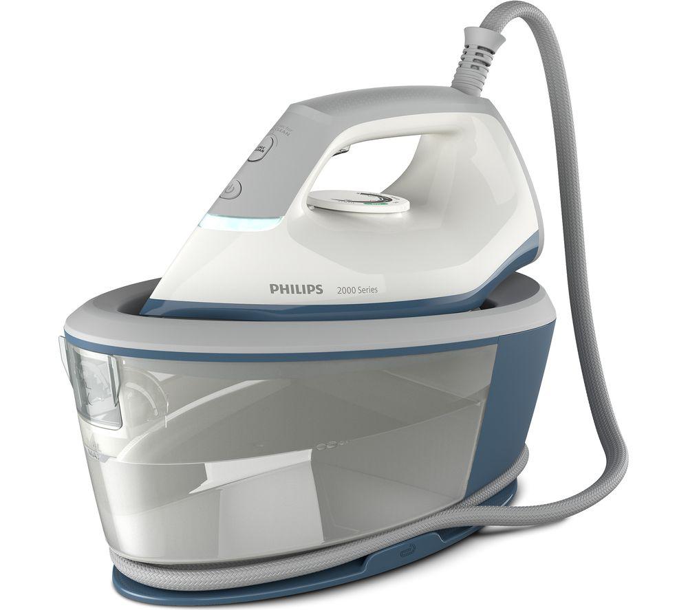 PHILIPS 2000 Series PSG2000/20 Steam Generator Iron - Blue & White