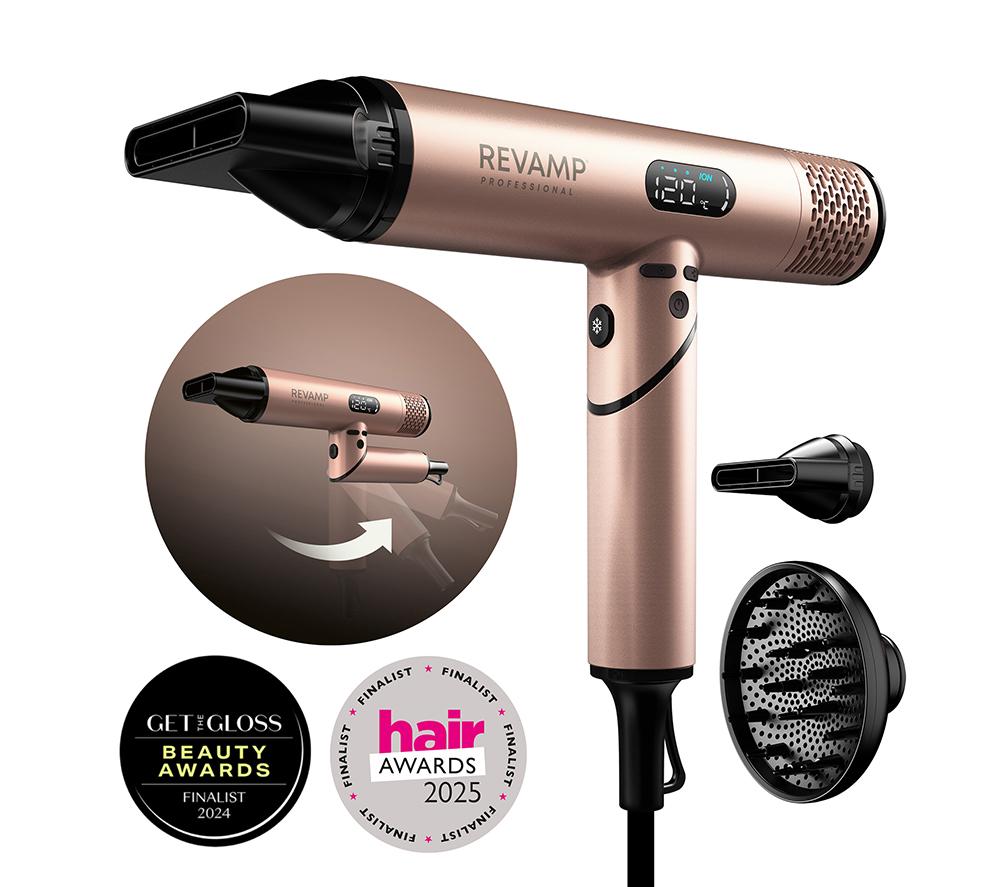 REVAMP Dynamic Radiance & Shine Digital Intel®igent Ionic Hair Dryer - Gold