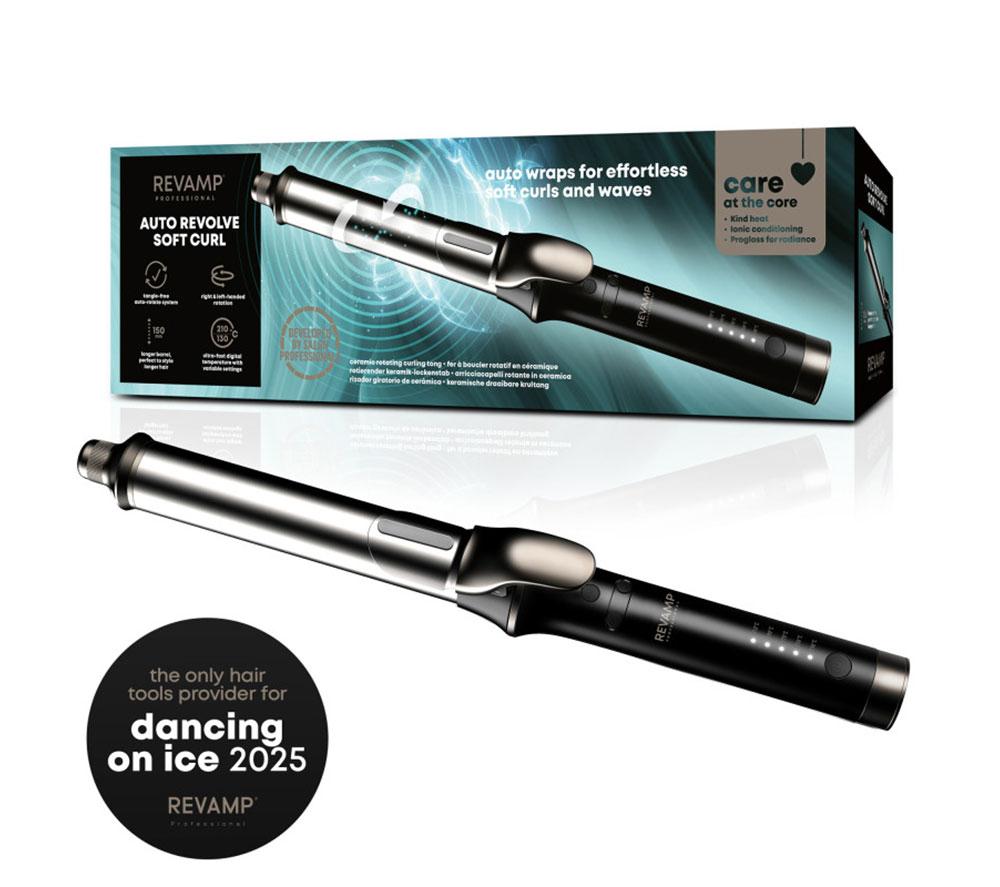 REVAMP Auto Soft Curl Tong - Black