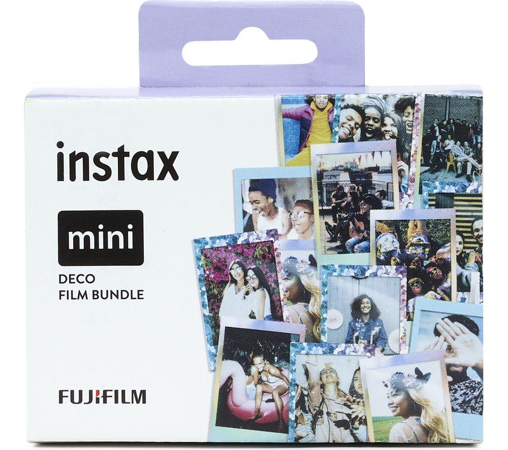INSTAX Deco Mini Confetti, Mermaid Tail & Blue Frame Film - 30 Shot Pack