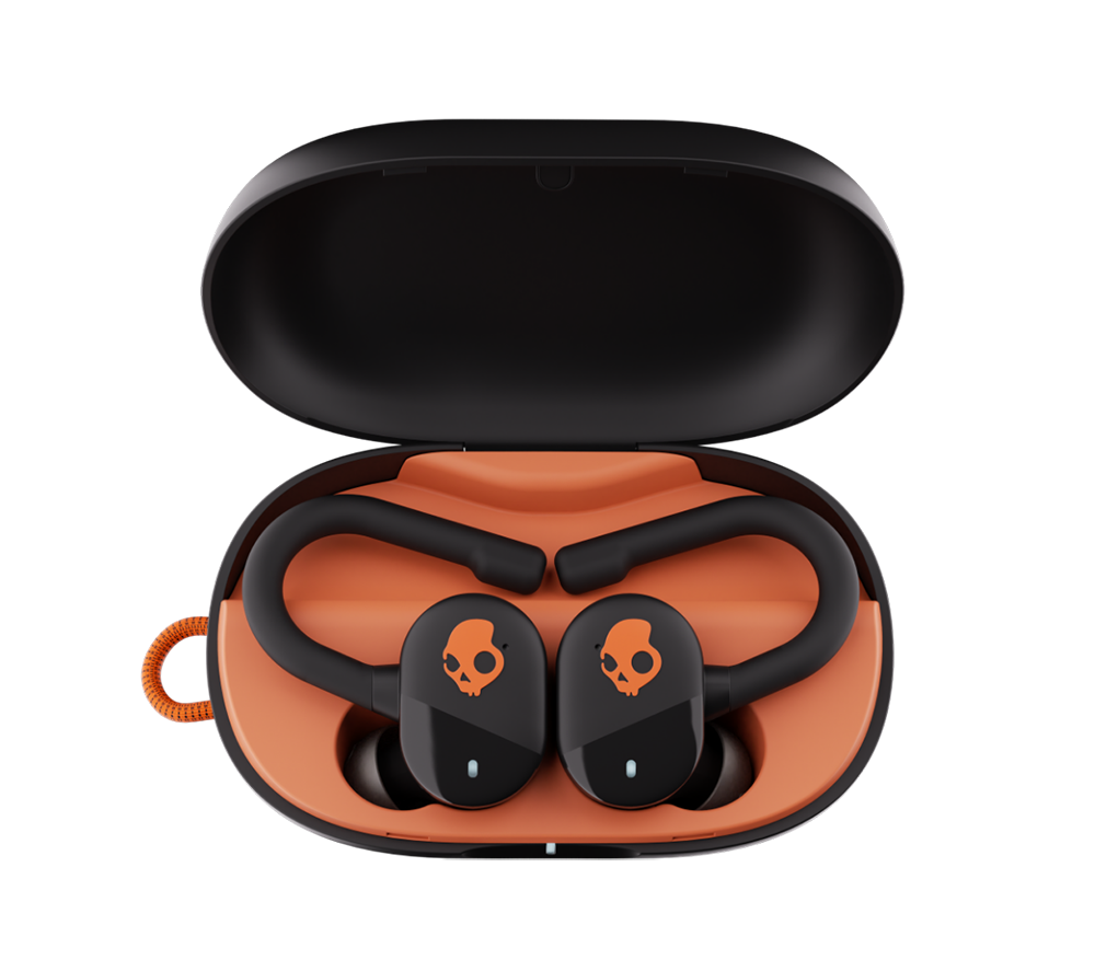 SKULLCANDY Push Play Active Wireless Bluetooth Sports Earbuds - Black & Orange