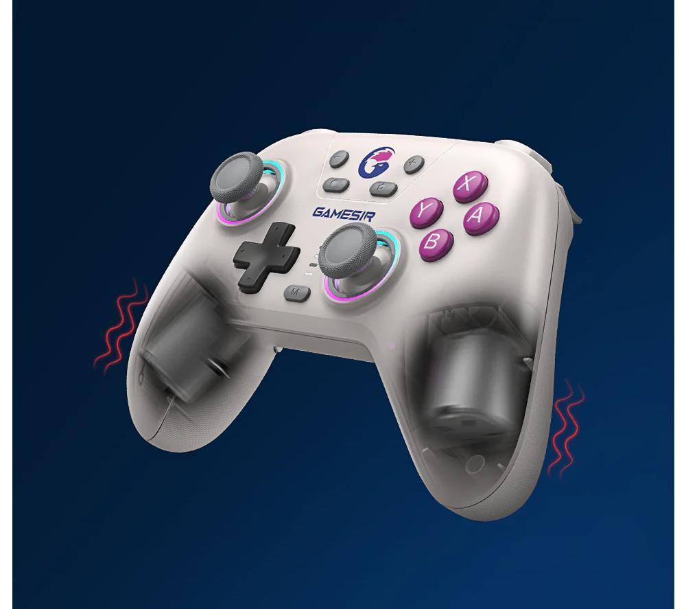 Buy GAMESIR Nova HD Rumble Wireless Gaming Controller - White | Currys