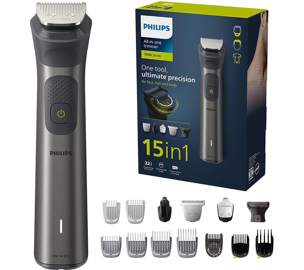 PHILIPS Series 7000 15-in-1 MG7940/15 Wet & Dry Multi Grooming Trimmer - Black