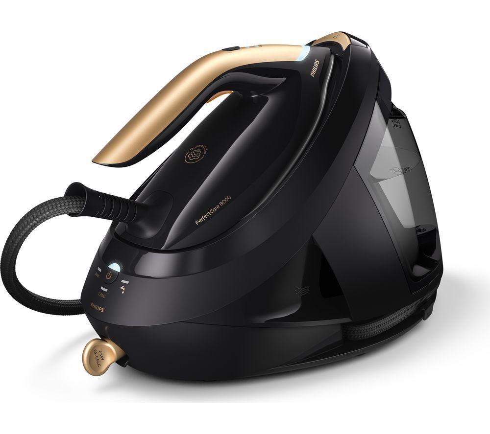 PHILIPS PerfectCare 8000 Series PSG8130/80 Steam Generator Iron - Black & Gold