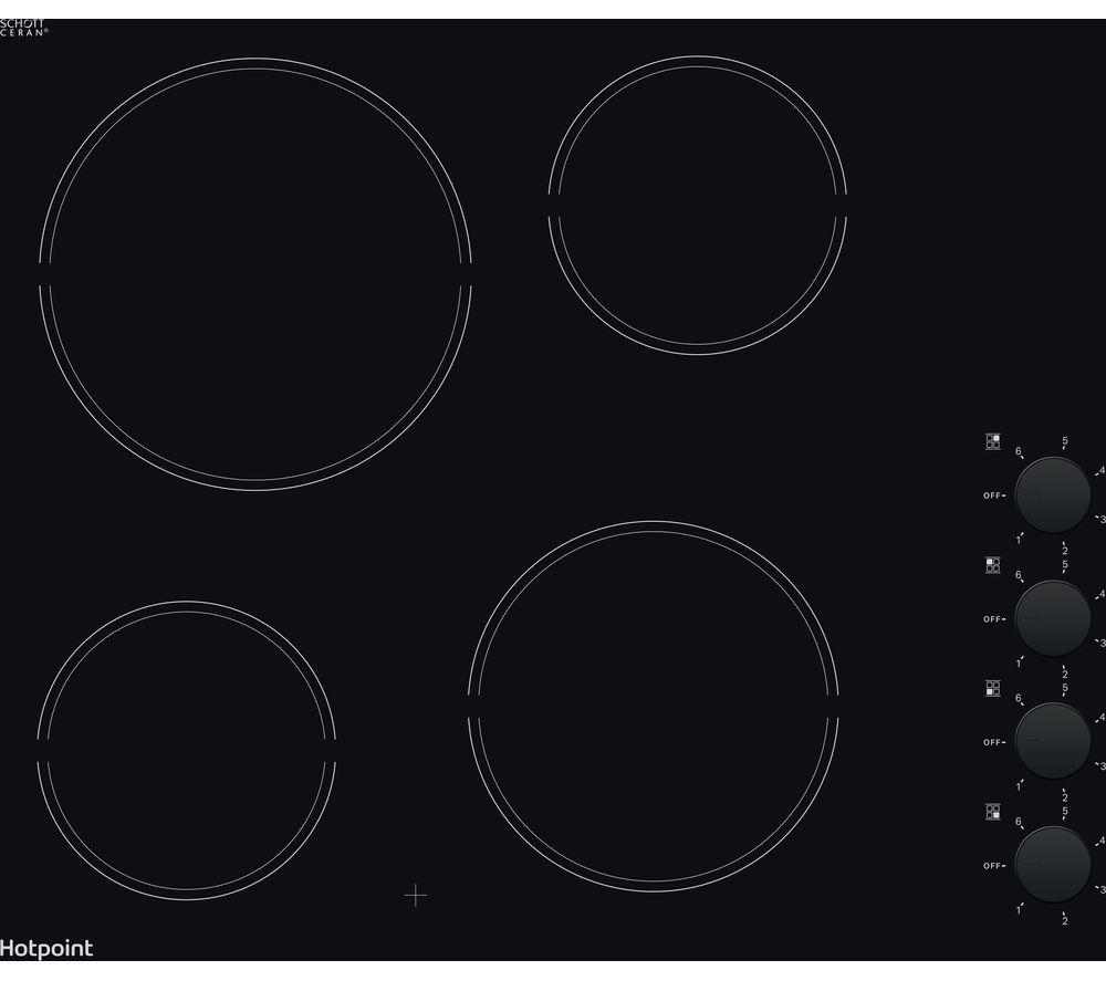 HOTPOINT HR 620 R H 60 cm Electric Ceramic Hob - Black