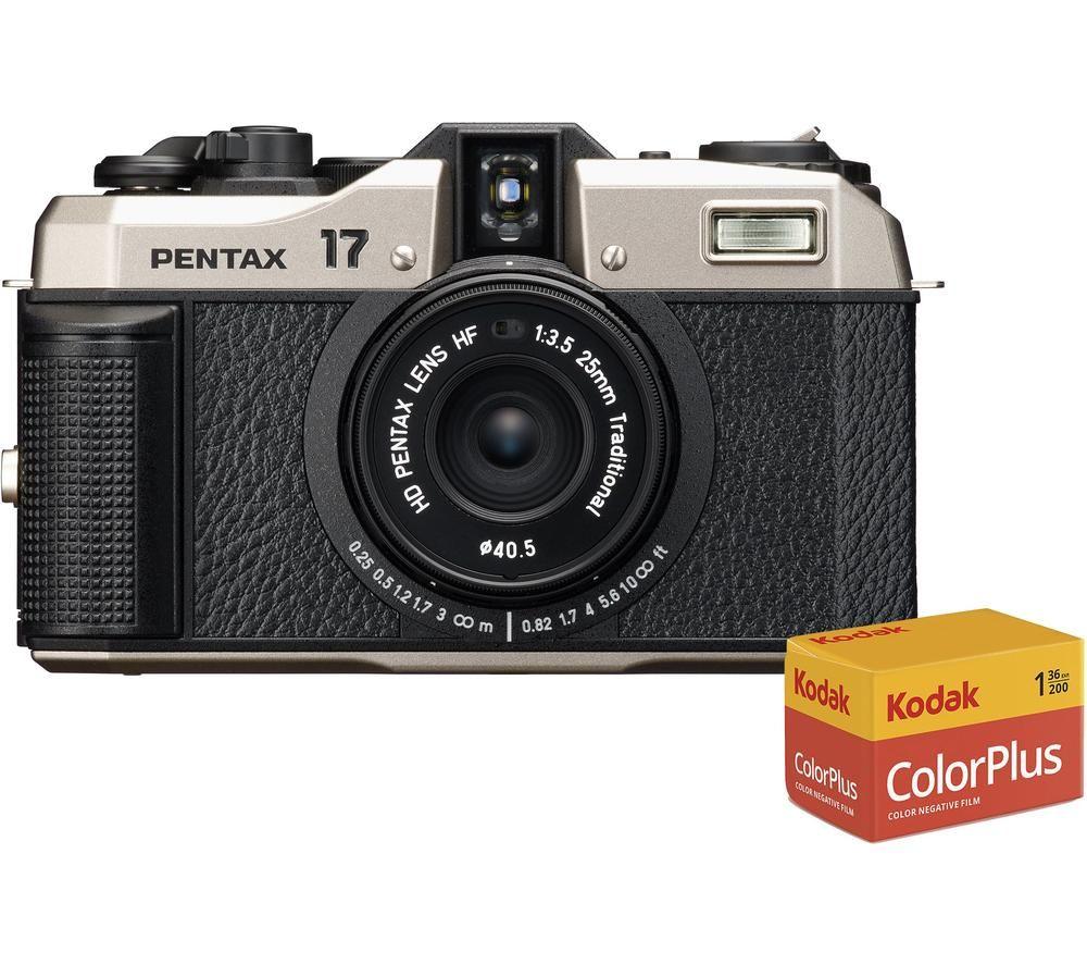 PENTAX 17 Compact Film Camera Starter Pack - Black