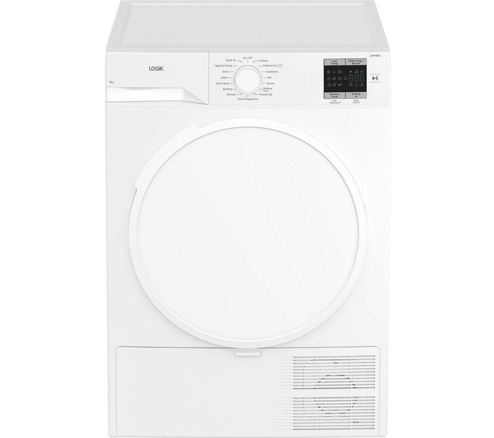 LOGIK LHP9W25 9 kg Heat Pump Tumble Dryer - White