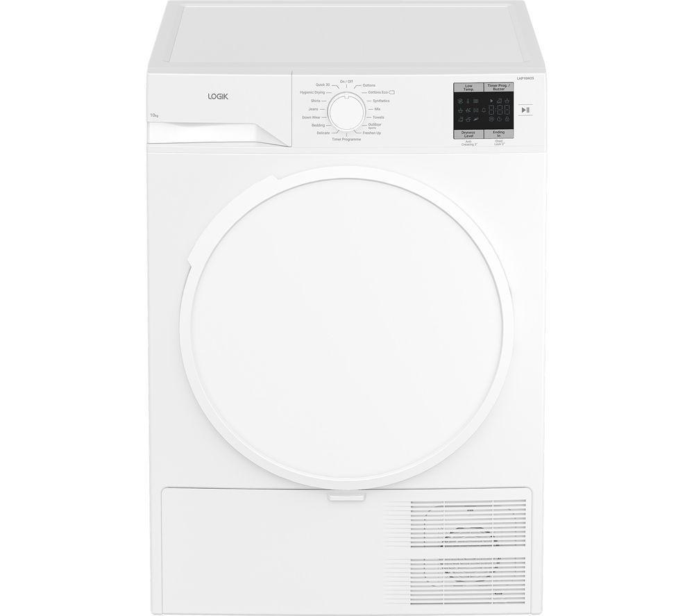 LOGIK LHP10W25 10 kg Heat Pump Tumble Dryer - White