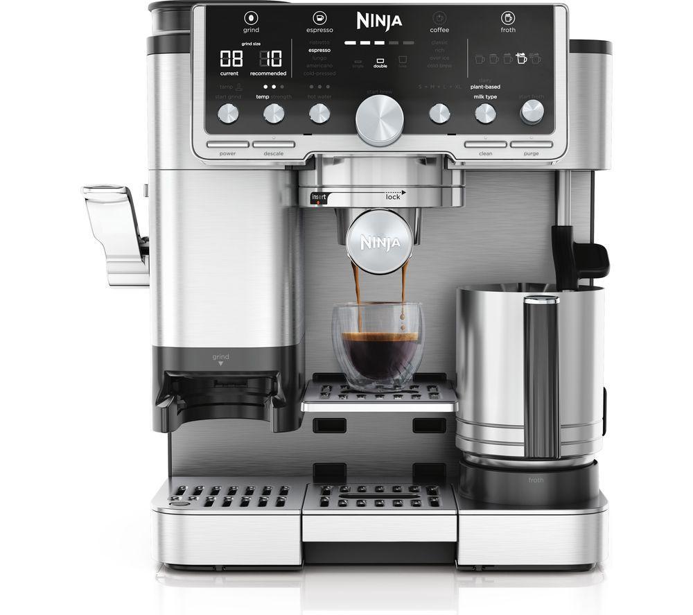 NINJA Luxe Cafe Pro Series ES701UK Bean to Cup Coffee Machine - Silver & Stainless Steel
