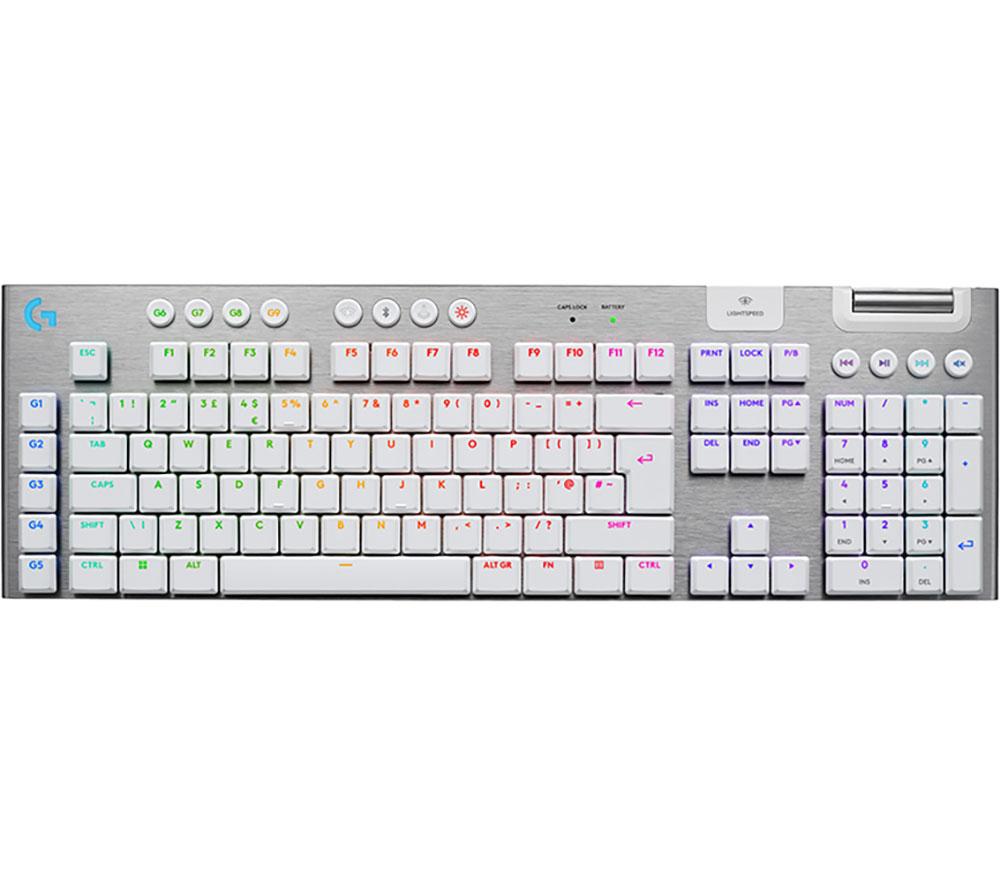 LOGITECH G915 X Lightspeed Wireless Mechanical Gaming Keyboard - Tactile White