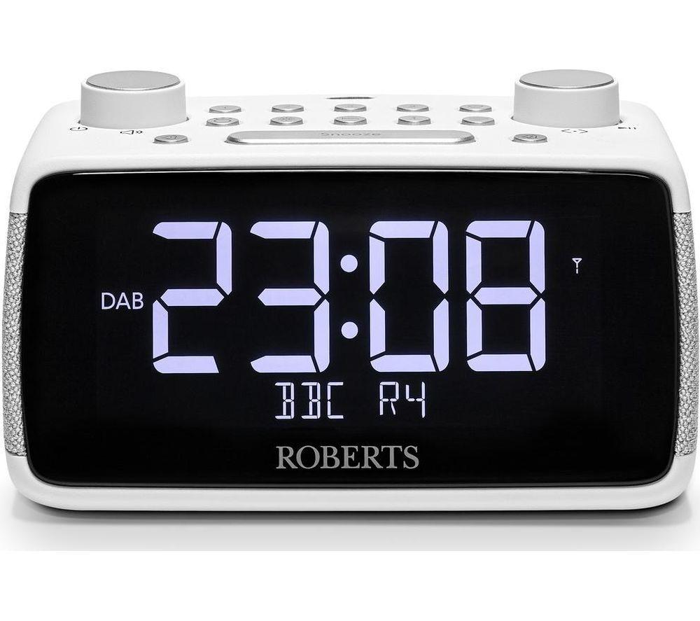 ROBERTS Ortus 4 DAB+/FM Clock Radio - White