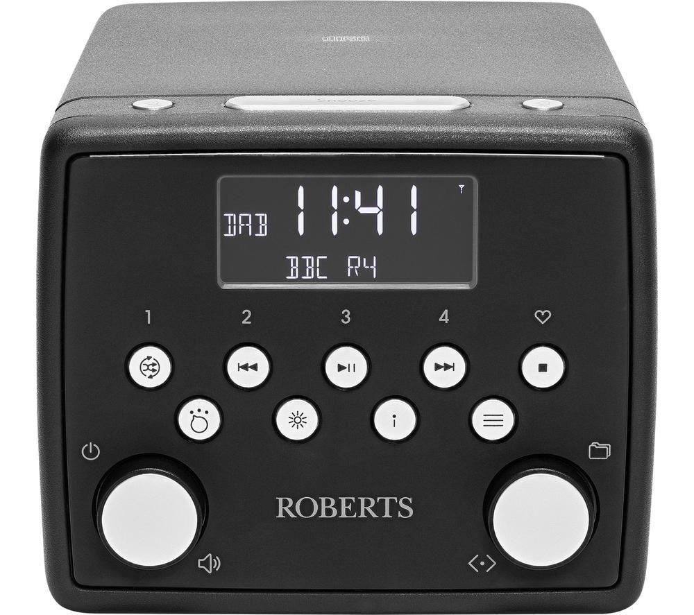 ROBERTS SOUND 49 DAB+ / FM Bluetooth Clock Radio - Black
