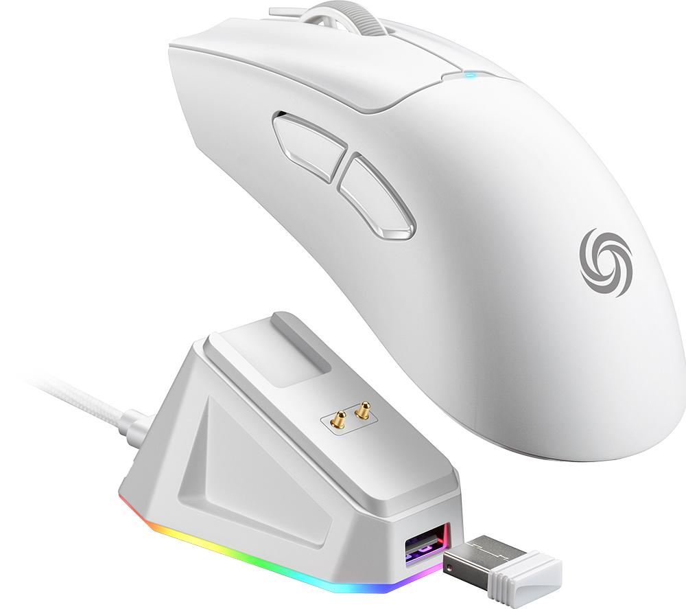 NOS M-750 GM UL Rapid Wireless Optical Gaming Mouse - White