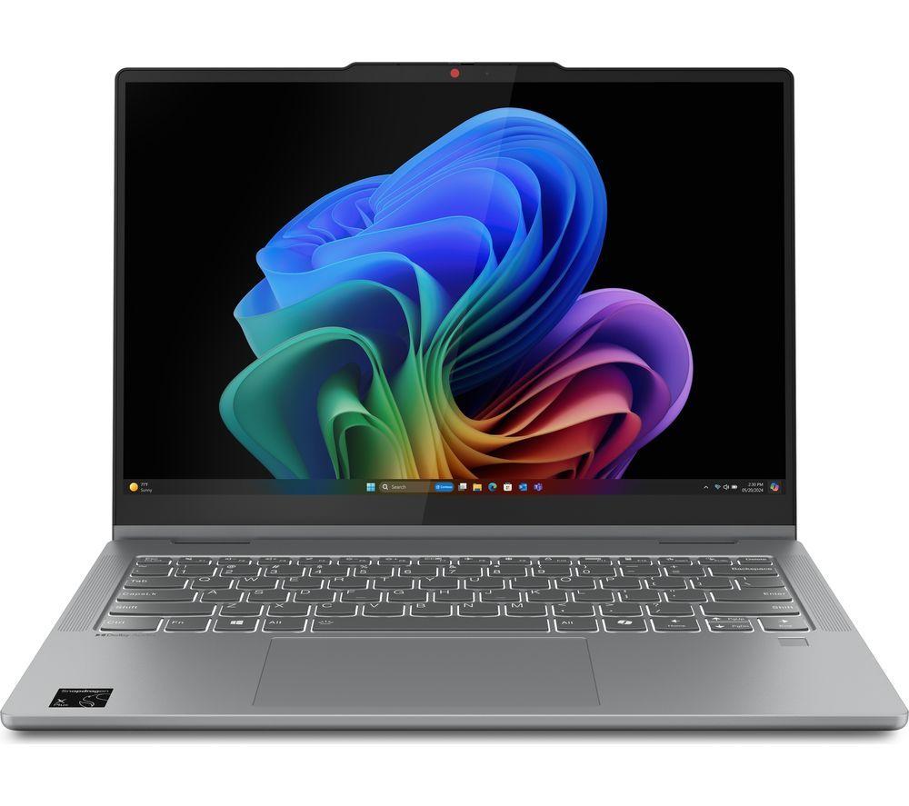 LENOVO IdeaPad 5 14inch 2 in 1 Laptop, Copilot PC - Snapdragon X Plus, 512 GB SSD, Luna Grey