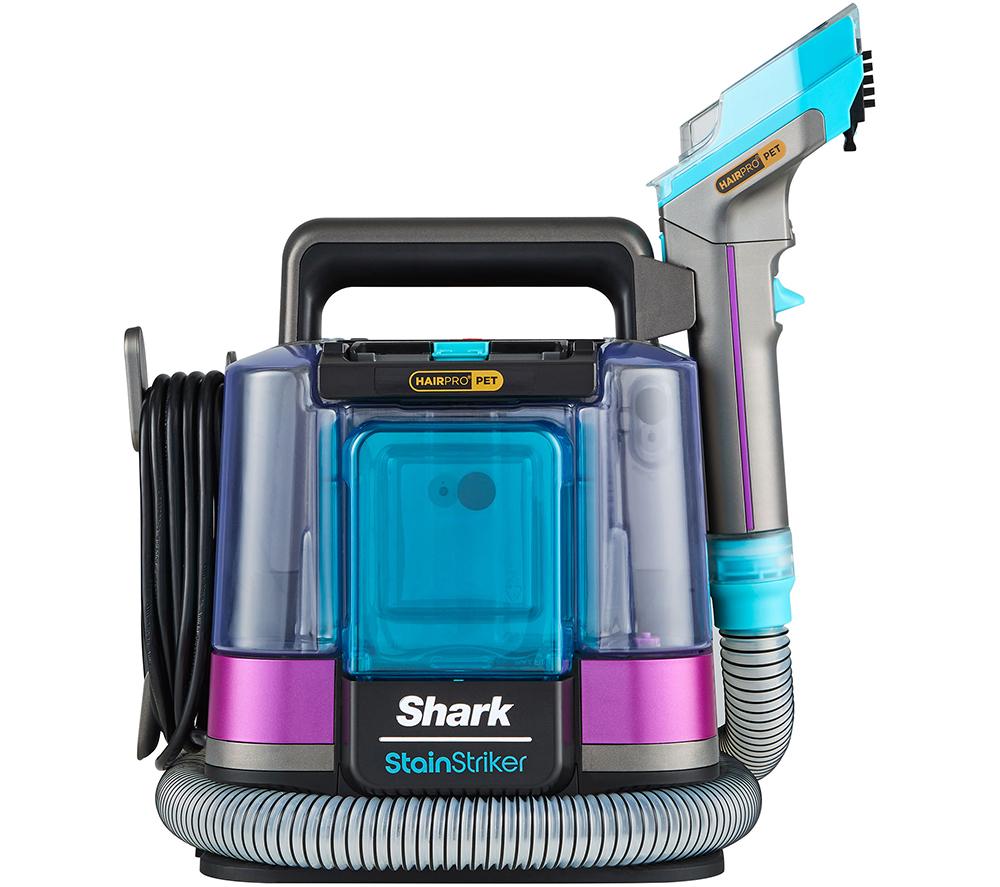 SHARK StainStriker HairPro PX250UKT Pet Carpet Cleaner - Dark Silver & Force Fuscia