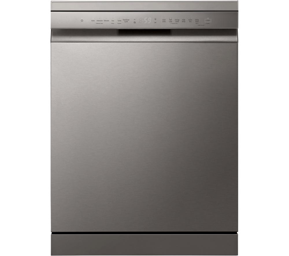 LG QuadWash DF355FP Full-Size WiFi-enabled Dishwasher - Platinum Silver