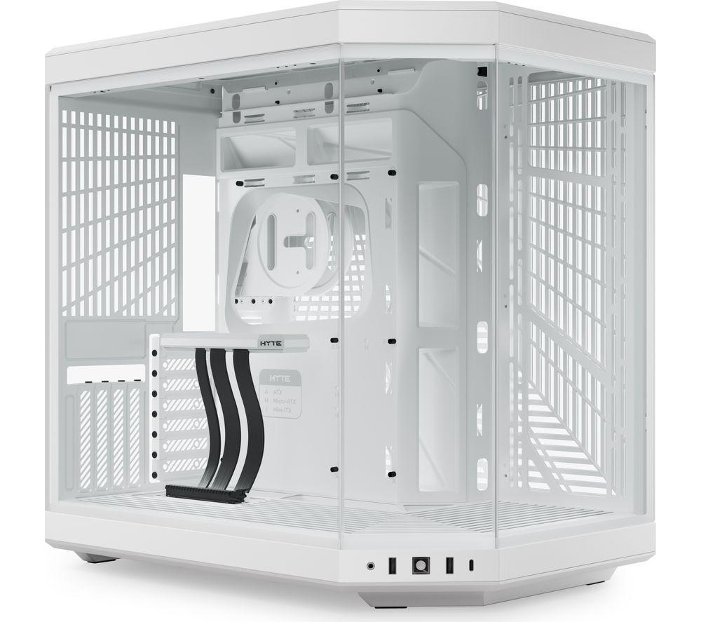 HYTE Y70 E-ATX Mid-Tower PC Case - Snow White