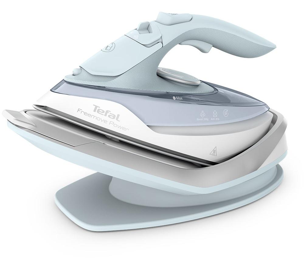 TEFAL Freemove Power FV6642G0 Cordless Steam Iron - Light Blue