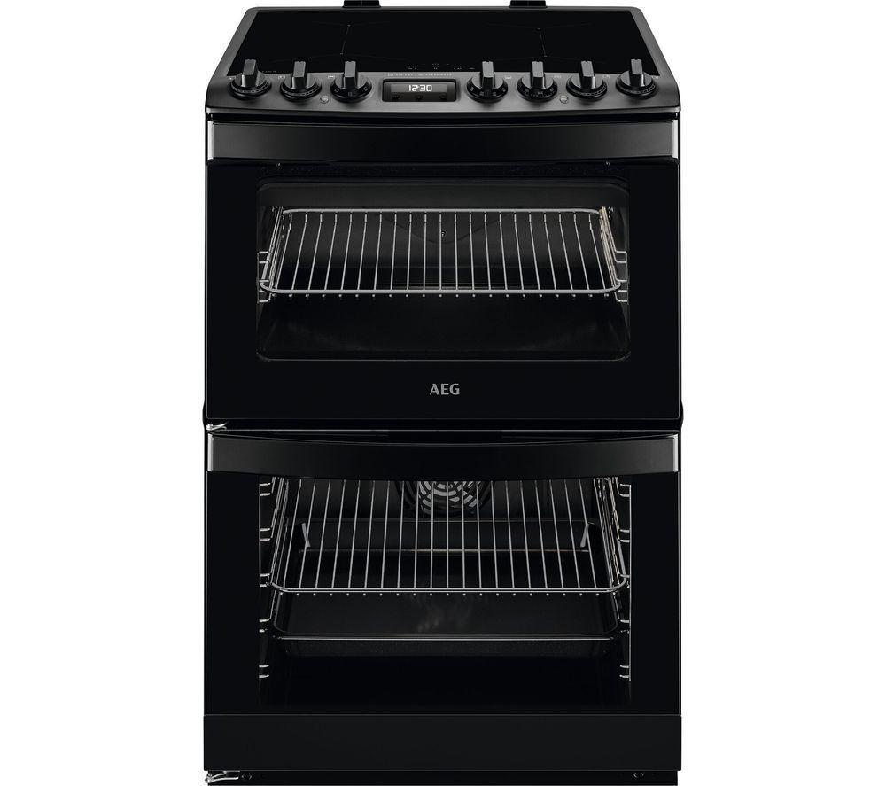 AEG 6000 SteamBake CIB6743MCB 60 cm Electric Induction Cooker - Matte Black