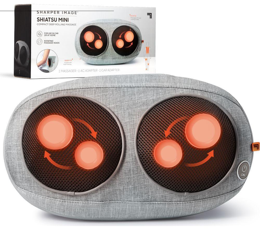SHARPER IMAGE Mini Shiatsu Massager - Grey