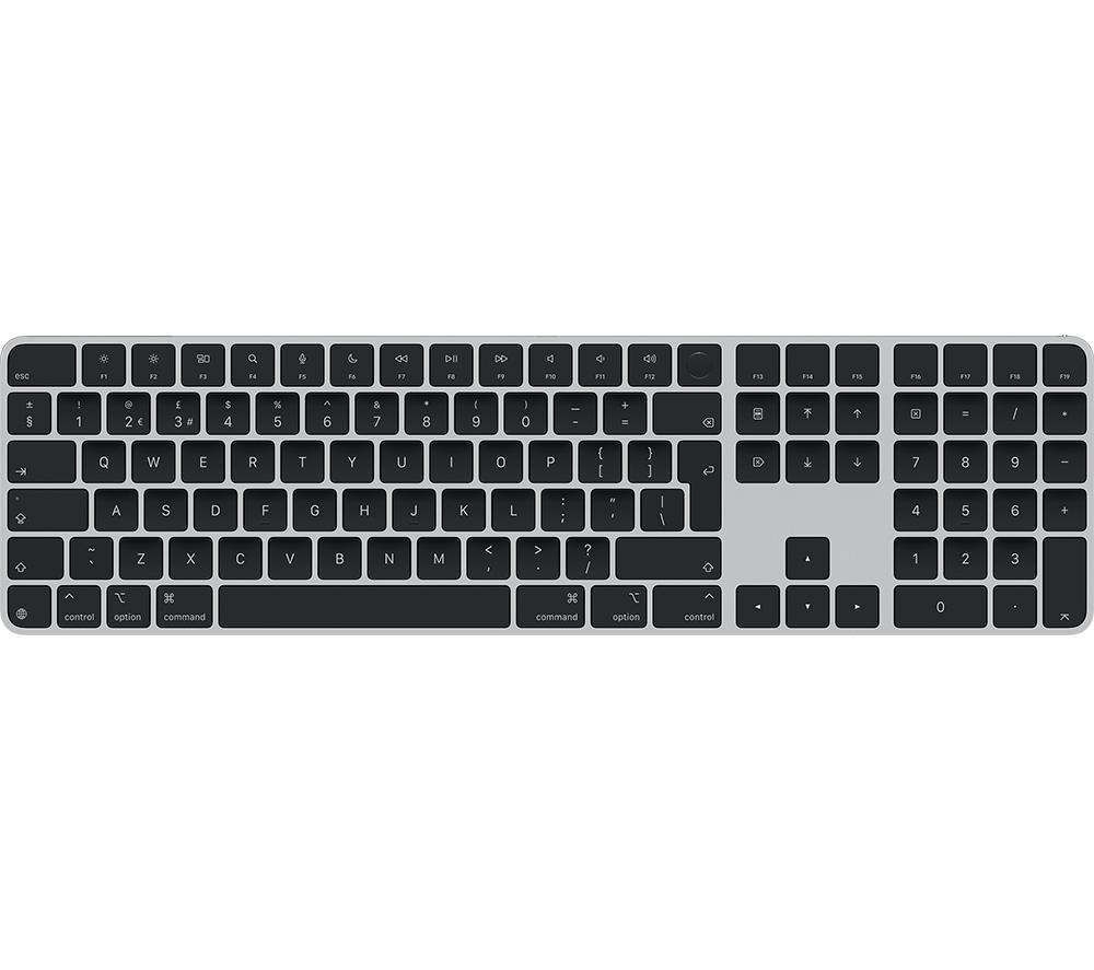 APPLE Magic Wireless Keyboard with Touch ID & Numeric Keypad - Black